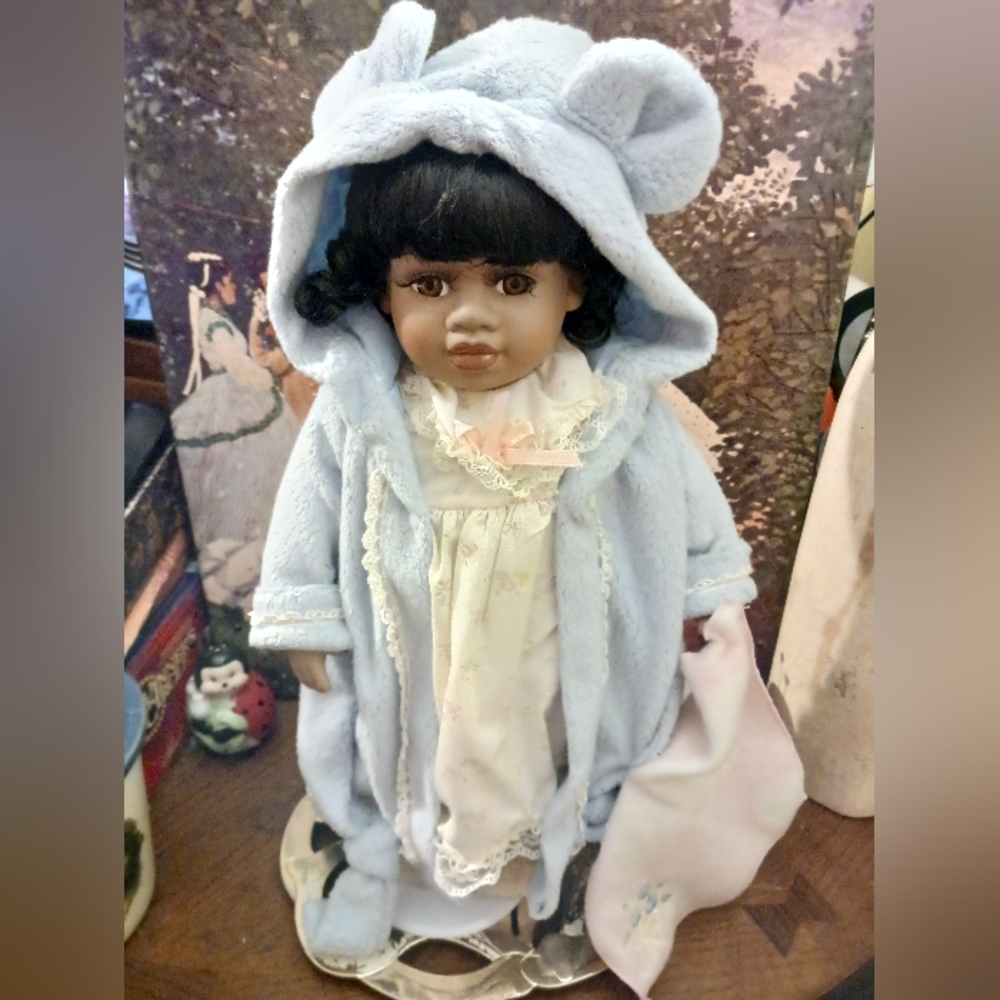 Collector Choice Porcelain Bedtime Doll Limited Edition #3014,Clean Like New!
